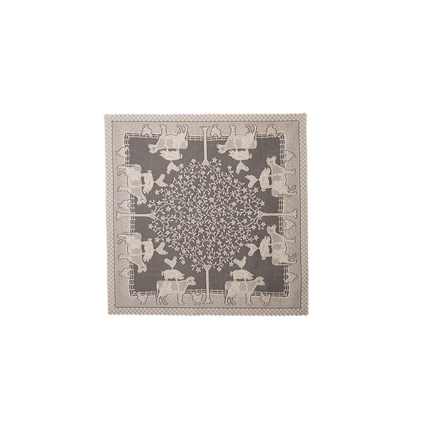 Heritage Lace 42 x 42 in. Farmhouse Table Topper, Natural FH-4242NA - main